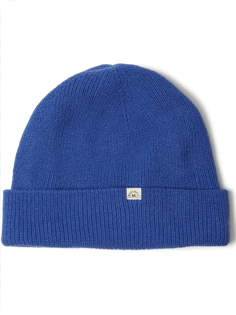 Madewell Blue Knit Cuffed Beanie